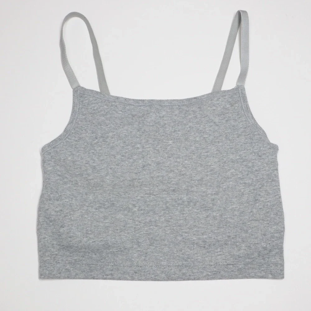 Gap GapBody Women S Logo Comfort Cropped Bralette - Gray -‎ Size XS